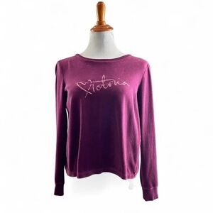 Victoria's Secret backless Purple Sweatshirt